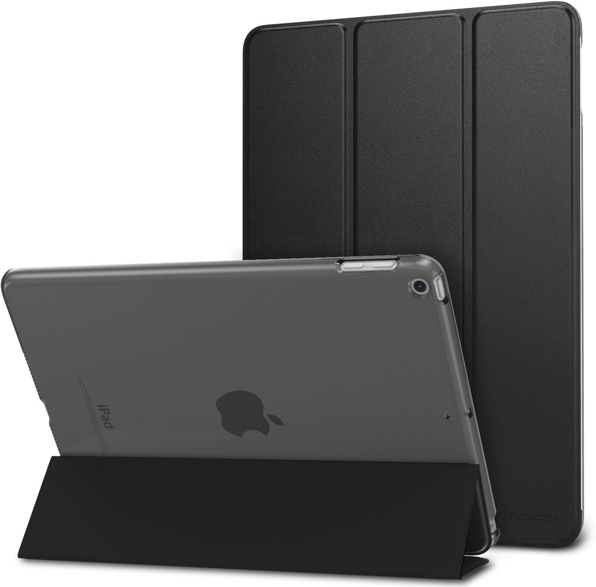 Dailygoods - Dailygoody - iPad Hoes - Slanke Smart Shell Cover - Auto Wake/Sleep - Zwart - Frosted Back Protector - Geschikt voor 9.7 Inch iPad - Lichtgewicht en D...