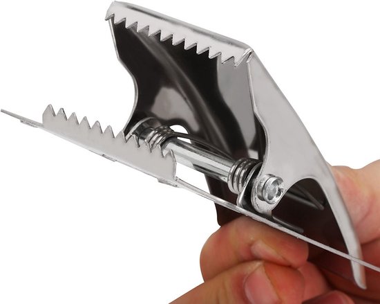 Dailygoods - Dailygoody - Stainless Steel Fish Fillet Clamp - Sterke Visbehandeling Klem met Diepe Bek van Dailygoods — afbeelding 4