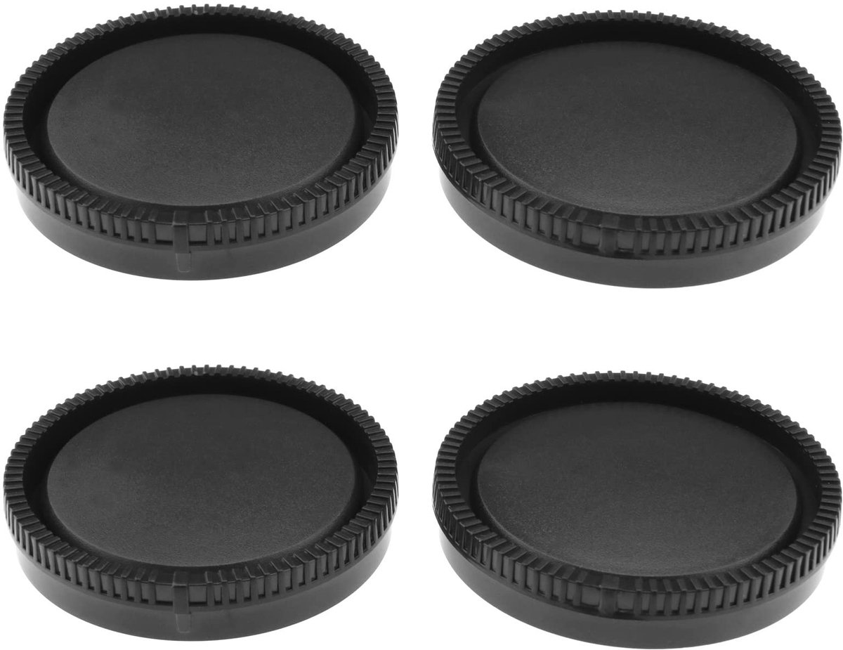 Dailygoods - Dailygoody - Camera Lens Caps - Beschermd en veilig - Zwart - Body Cap en Lens Cap Set - Compatibel met Sony Alpha E Mount - Perfect voor jouw digital...