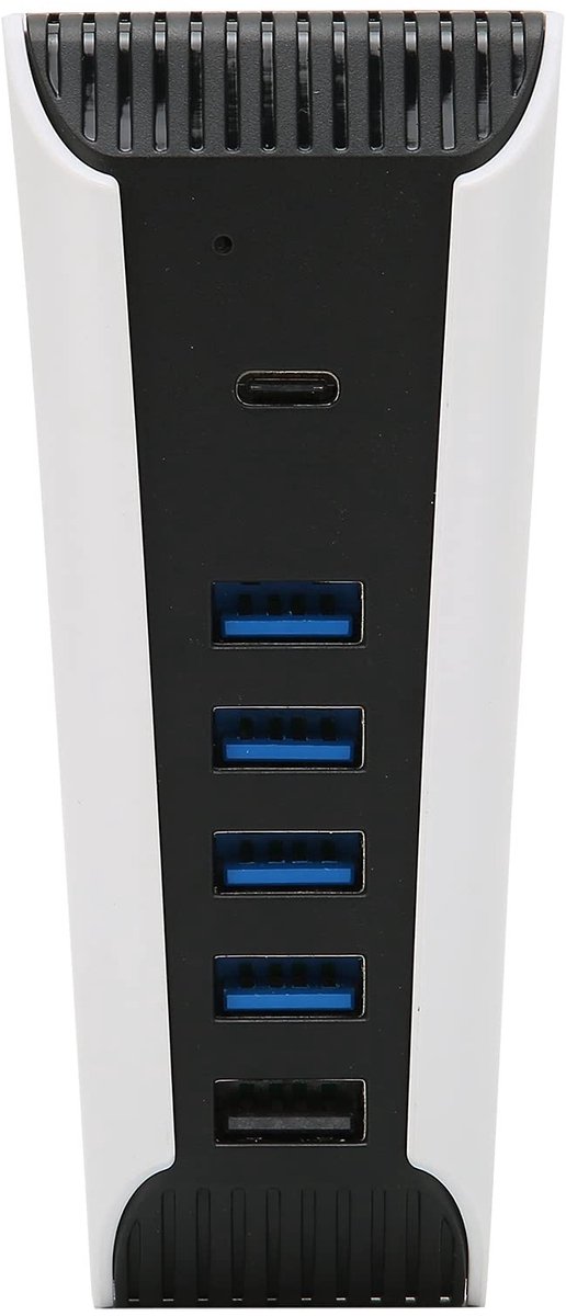 Dailygoods - Dailygoody - 5-poorts USB-hub - USB-uitbreidingshub - Hoge snelheid - Compact formaat - Compatibel met gameconsole - Efficiënte verbinding - Slijtvast