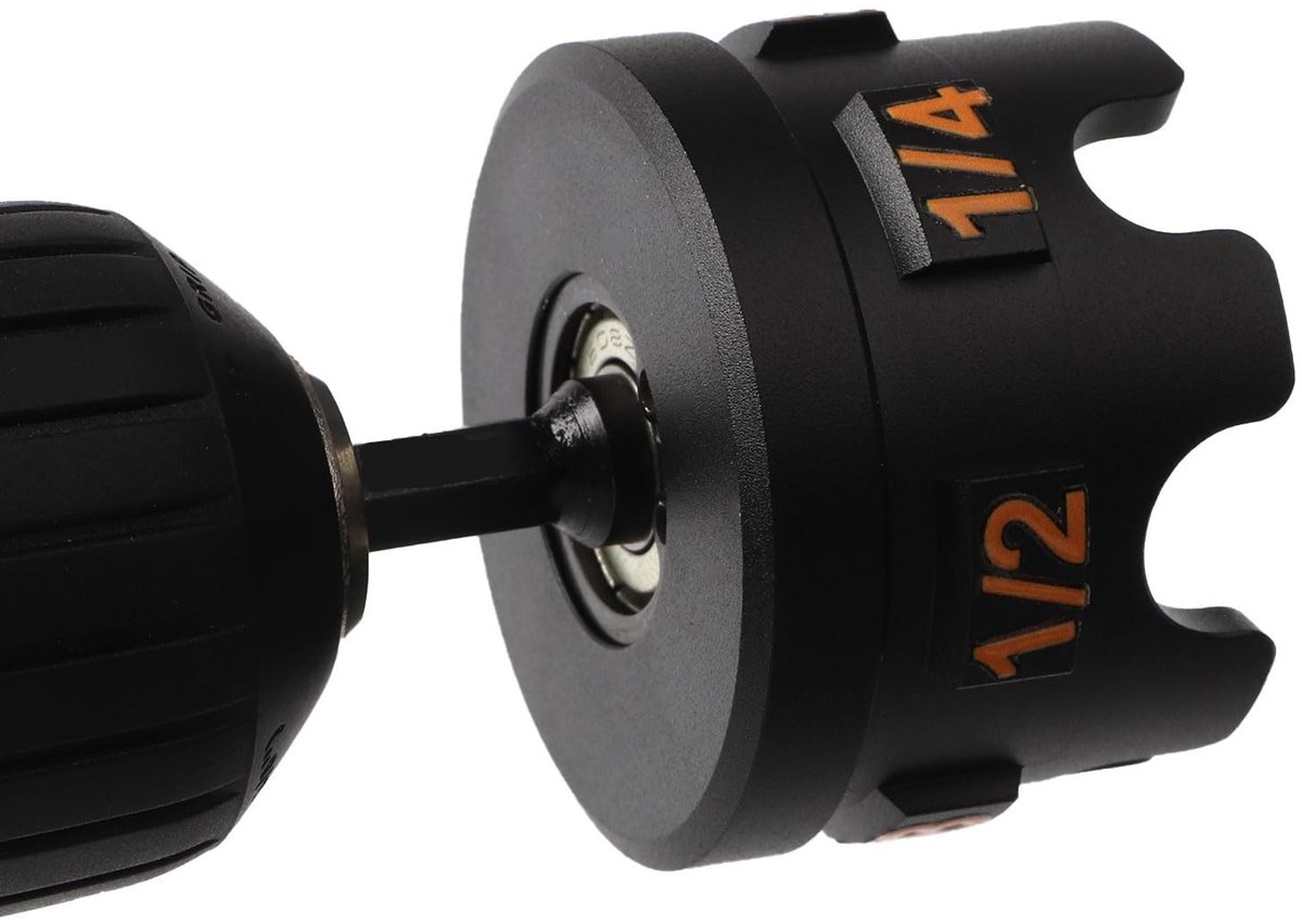 Dailygoody - Scharnier Booropzetstuk - Moeren en Bouten Verwijderen - Geschikt voor 1/4 3/8 en 1/2 Inch - Snelle Bevestiging - Duurzaam en Efficiënt -