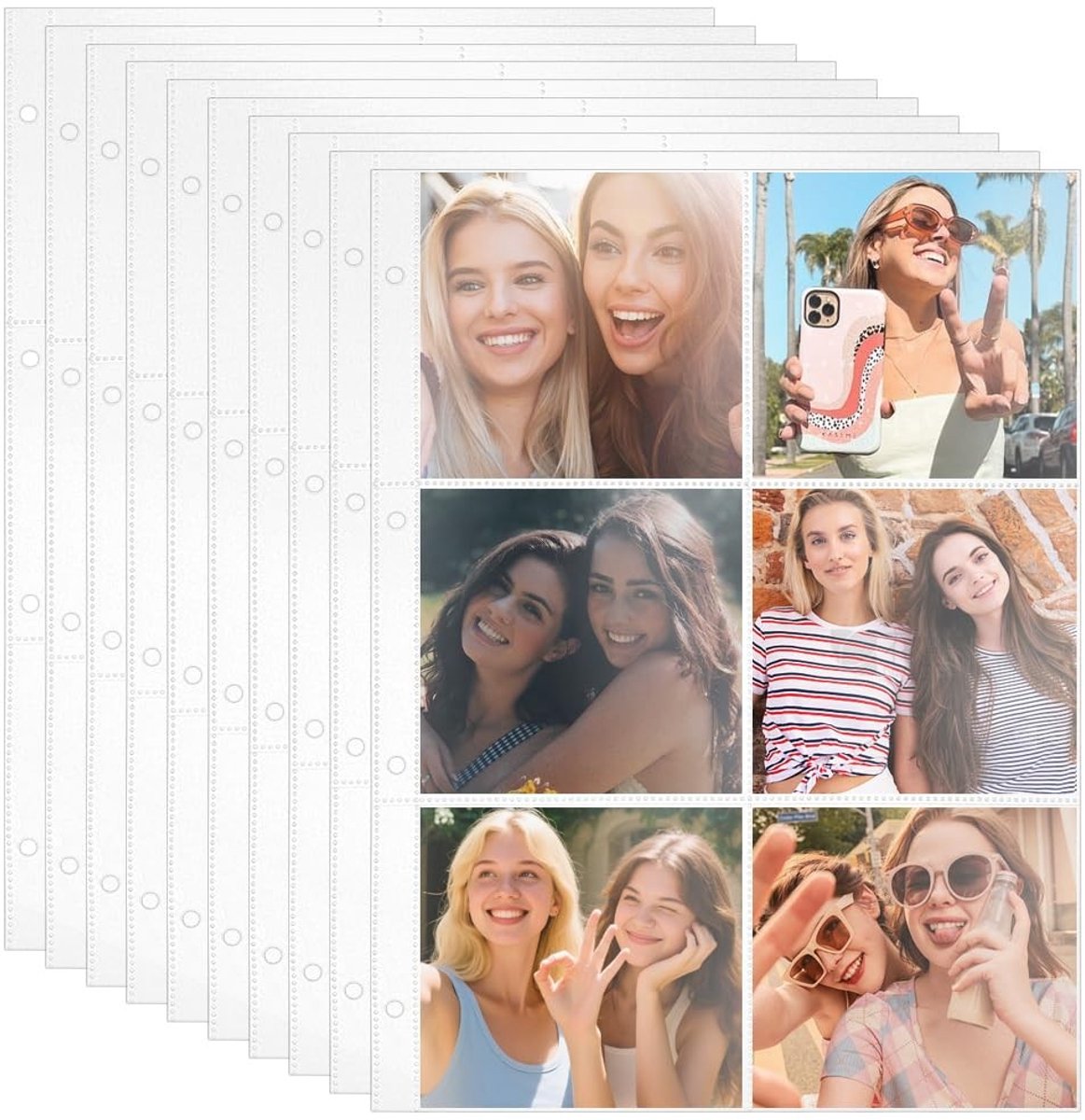 Dailygoods - Fotoalbumhoezen Set van 40 voor Bescherming van Herinneringen