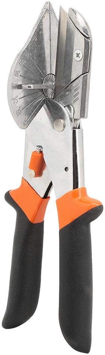 Dailygoody - Multi Hoek Miter Shear Cutter - Antislip Handvat - Zwart - Multifunctioneel Snijden - Handgereedschap voor Houtbewerking - Geschikt