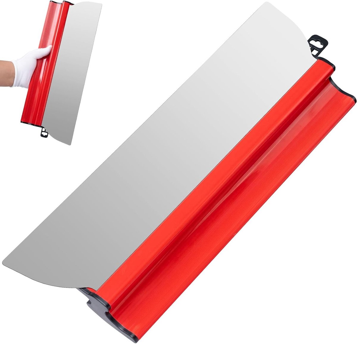Professionele Flexibele Spatel van RVS, 40 cm, Ideaal voor Stucwerk en Muurafwerking, Smoothing Tool voor Plafond en Wand
