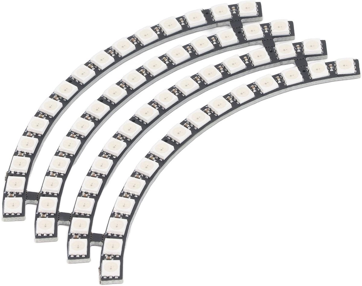 Allecto - LED Lamp Board - RGB - 60 Bits - WS2812 - 5050 - Ronde Licht Module - LED Paneel - Lamp Board Decor - Geschikt voor - RGB LED - Kleurmodule