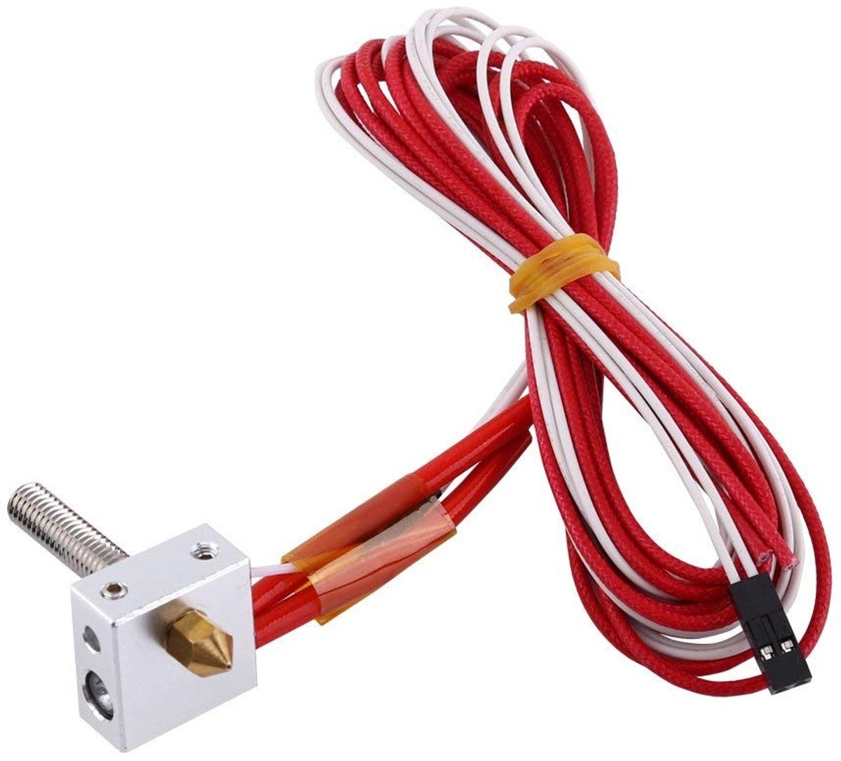 Dailygoods - Dailygoody - MK8 Extruder Mondstukset - 3D-printer Hot-end - Aluminium Verwarmingsblok - 0,4 mm Mondstuk - Roestvrijstalen Buis - Geschikt voor 3D-pri