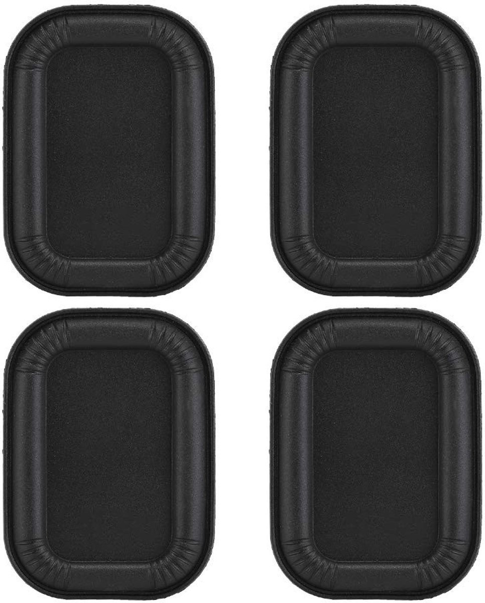 Dailygoods - Dailygoody - Luidspreker trillingsplaat - 45 mm basluidspreker - Verbeterde basweergave - Zwart - Rubber trilplaat - Ideaal voor DIY projecten - 4 stu