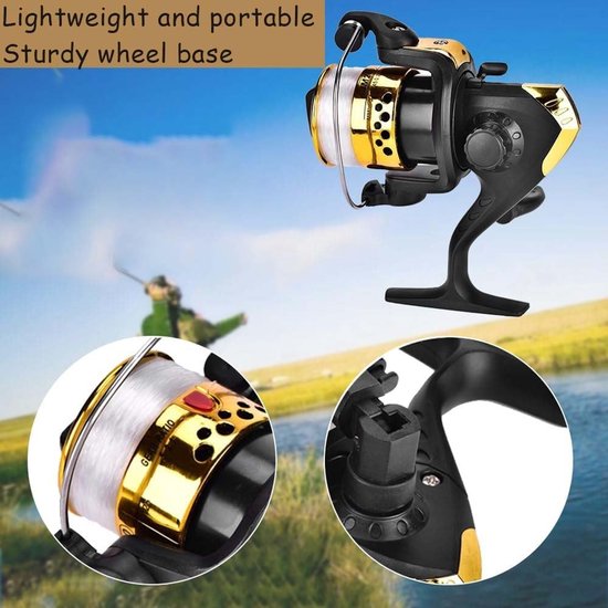 Dailygoods - Dailygoody - Baitcasting Vismolen - Professionele Visserij-Reel - Goud - Spincasting Reel - Voor Zoet- en Zoutwater - Grote Afmetingen van Dailygoods — afbeelding 2