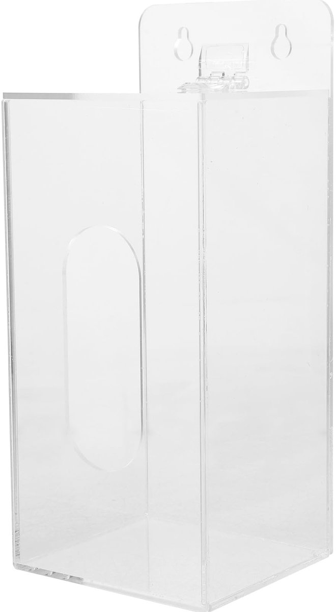Dailygoods - Dailygoody - Acryl maskerdispenser - Wandopslag voor handschoenen - Transparante organizer - Ideaal voor kantoor en medisch gebruik - Handig en overzi...