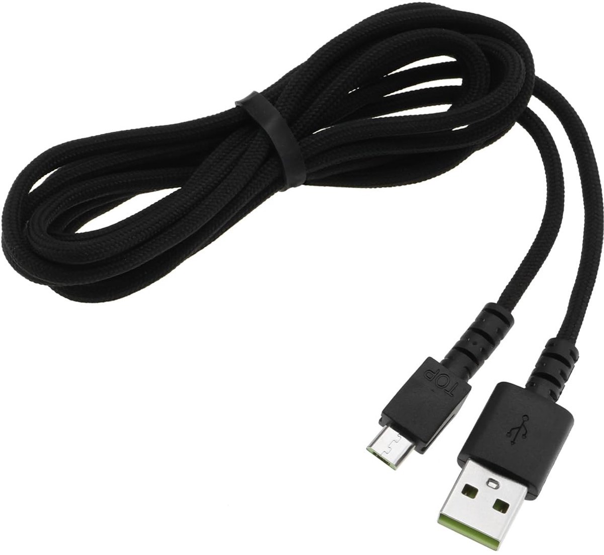 Dailygoody - Nylon gevlochten muis oplaadkabel - USB oplaadkabel - 189,5 cm - Compatibel met gaming muizen - Hoogwaardige kwaliteit - Ideaal voor gamers