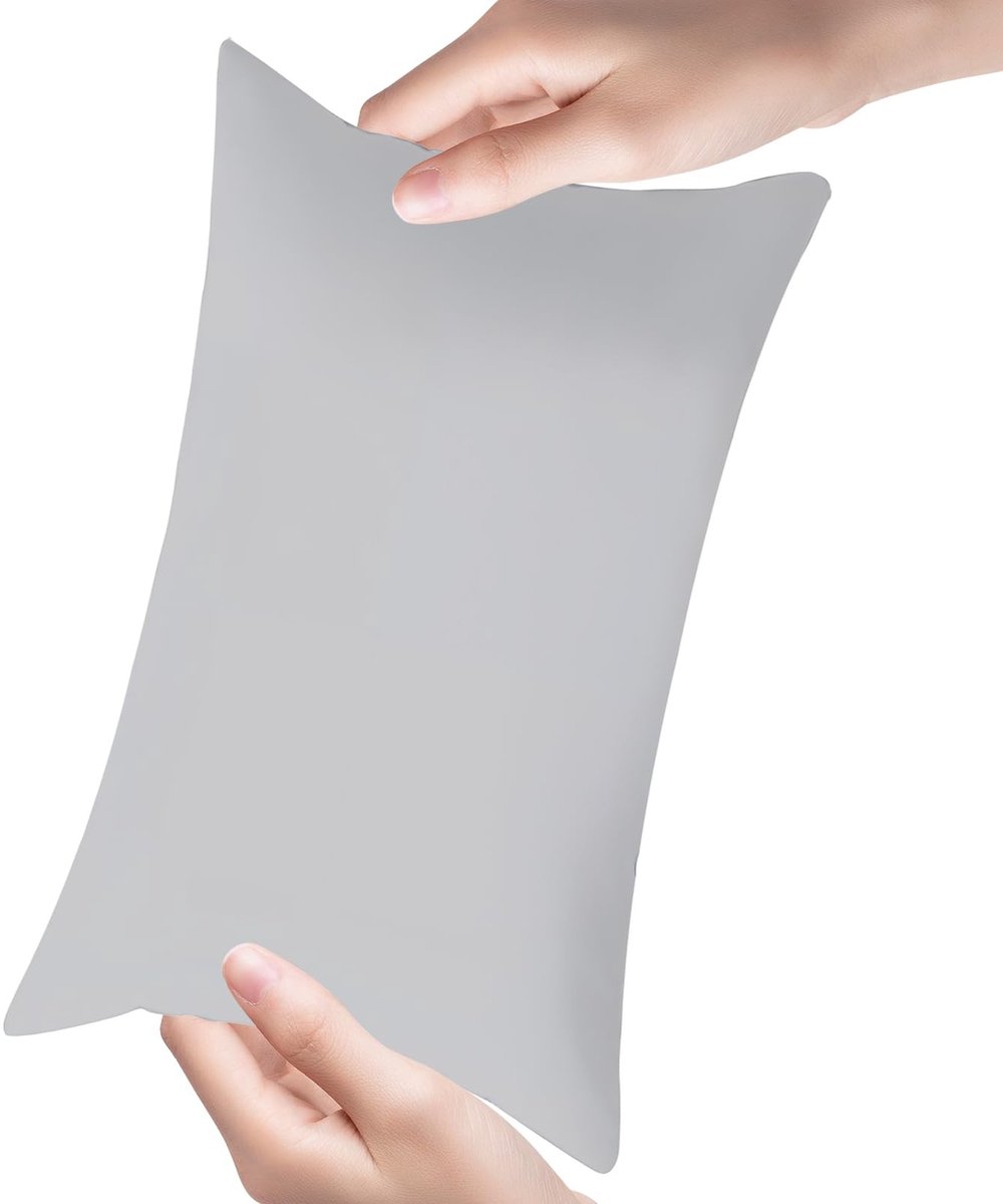Dailygoody - Mini-kussen - Reiskussen klein - Comfortabel en schattig - Grijs - Nekkussen voor kinderen en huisdieren - Ideaal voor reizen