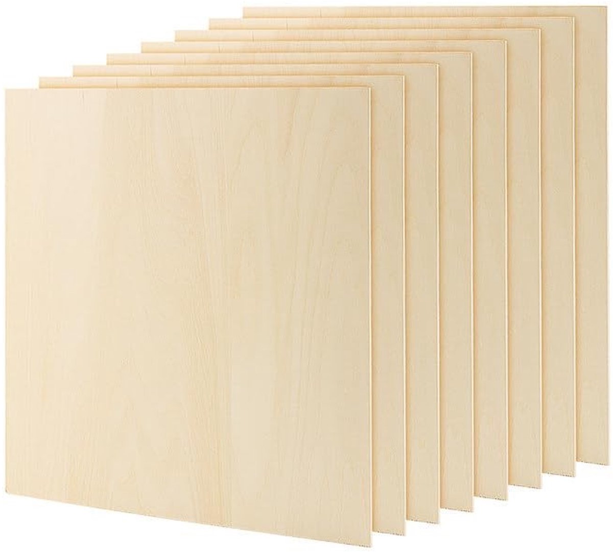 Dailygoods - Dailygoody - Houten Planken - Hout voor Klussen - 30 x 30 cm - Vierkante Planken - Do It Yourself - Unfinished Planken - Knutselprojecten
