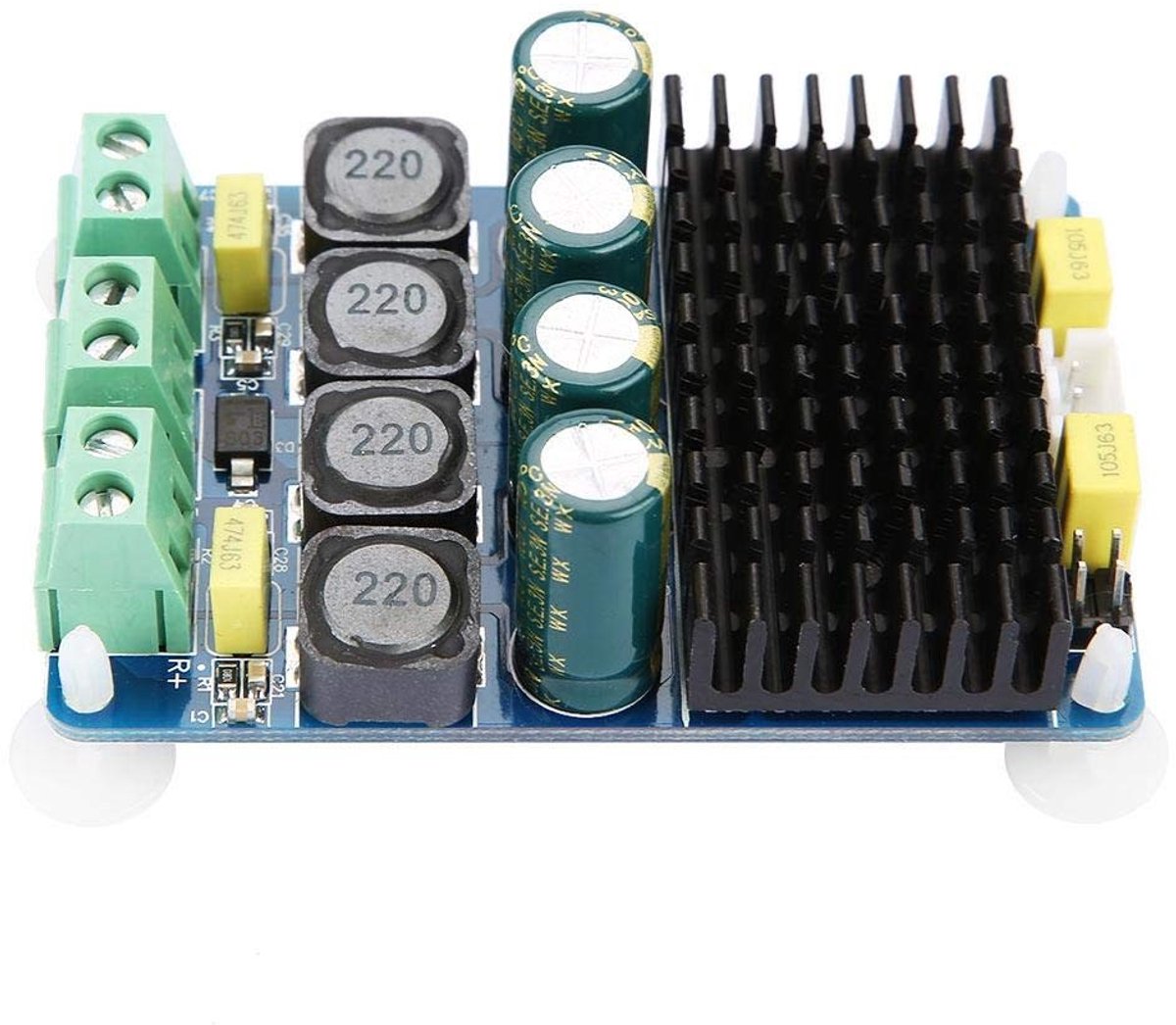 Dailygoods - Dailygoody - Stereo Versterker - 2x100W - Hoogwaardige Geluidskwaliteit - Compact ontwerp - Voor Thuisgebruik - 8-32VDC voeding - Ideaal voor Muziekli