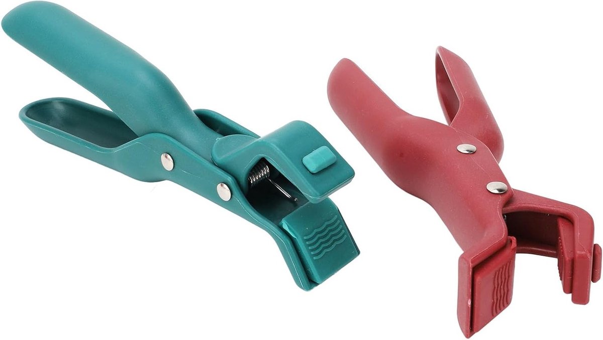 Anti-slip Grip Klemmen voor Potten en Borden, Ergonomisch Handvat, Warmte-isolatie, Set van 2, Ideaal voor Keuken en Huishoudelijk Gebruik