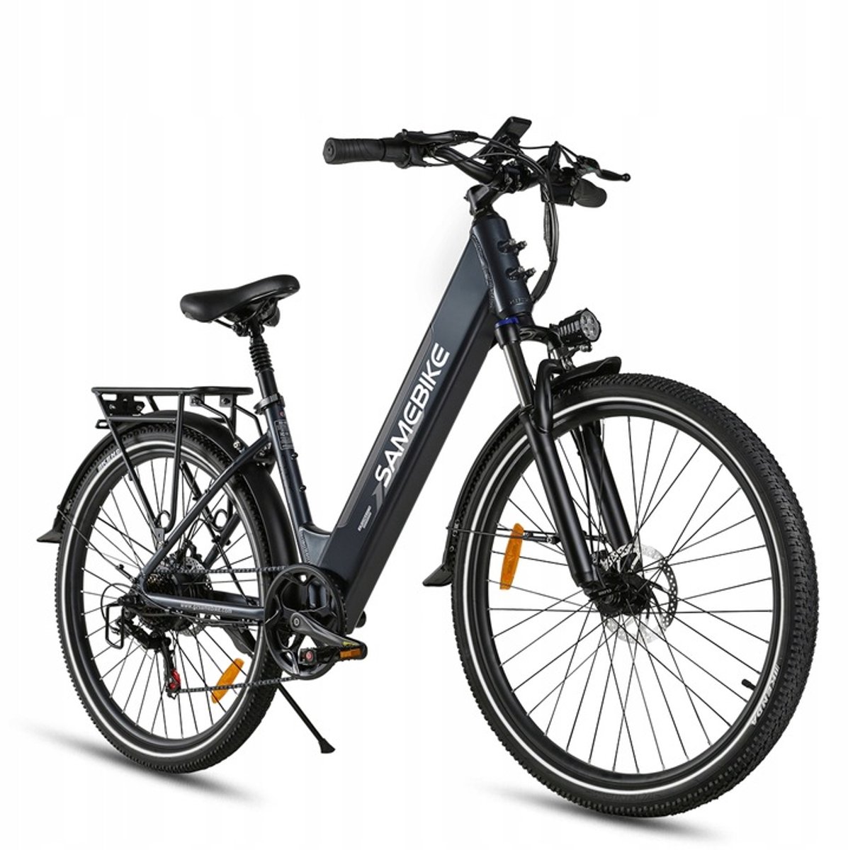 Samebike RSA01Pro-T 26'' Elektrische Fiets – 36V 15Ah, 90km Bereik, 250W Motor, 7-Speed Shimano, Dubbel Geveerd – Zwart