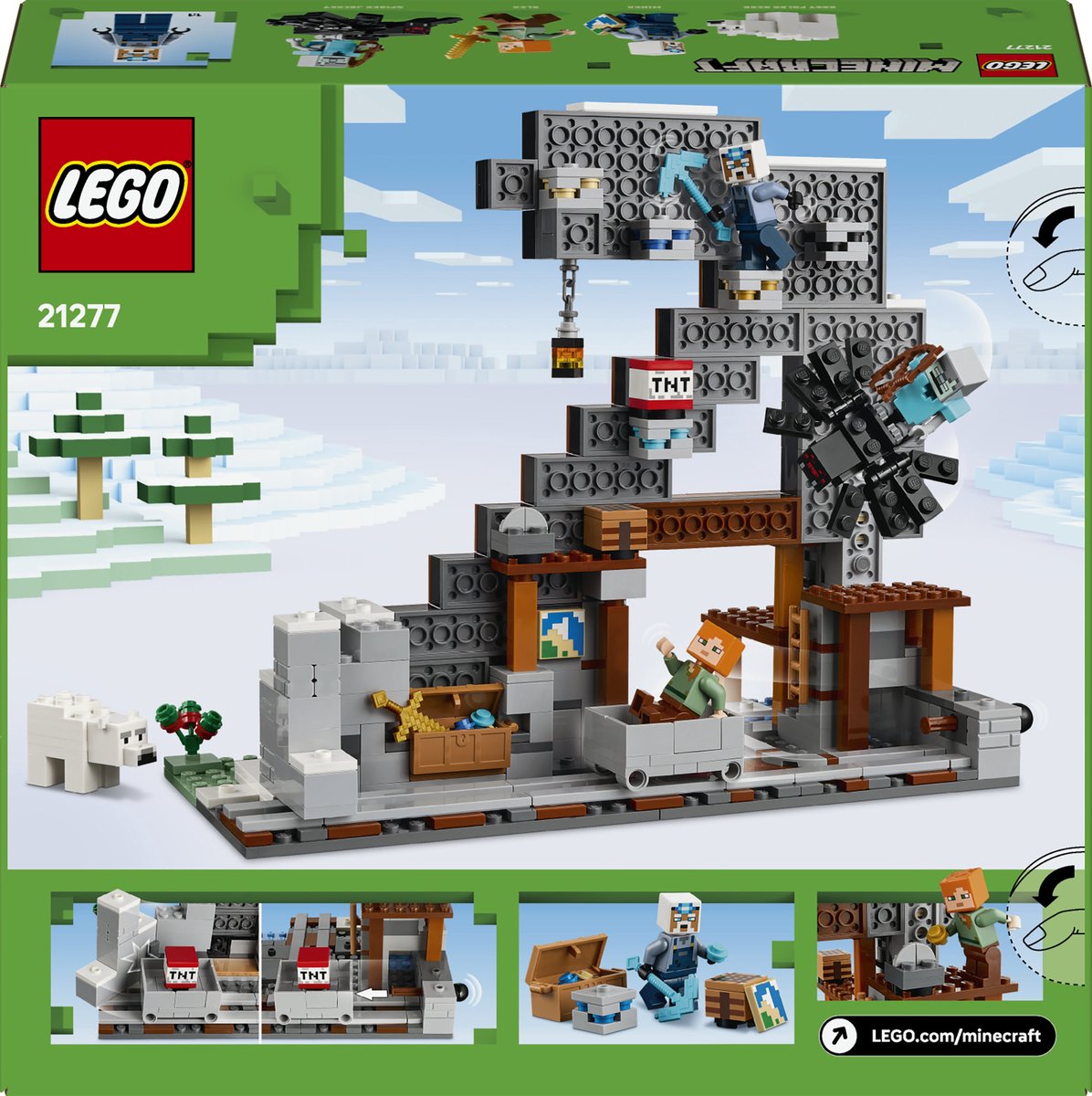 LEGO Minecraft De Pikhouweelmijn Bouwpakket voor Kinderen - 21277 — afbeelding 17