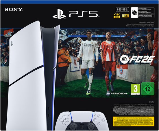 PlayStation 5 Digital Edition - 825 GB – EA SPORTS FC 26 Voordeelbundel
