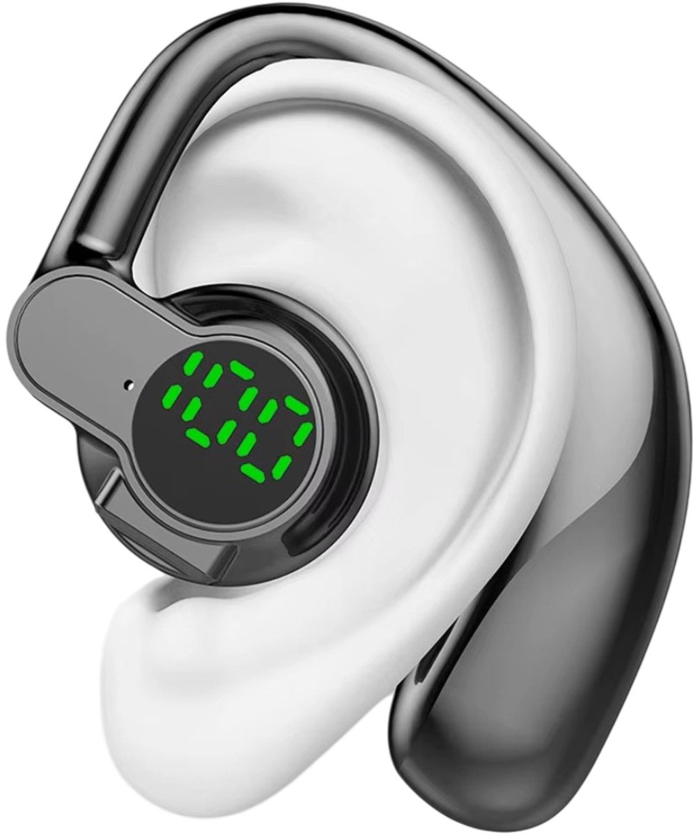 Han-Bar® Hoofdtelefoon Draadloos - Bluetooth 5.4 - Volledig-open Design - Zwart - Luchtgeleiding - Handsfree - Ruisonderdrukking + access