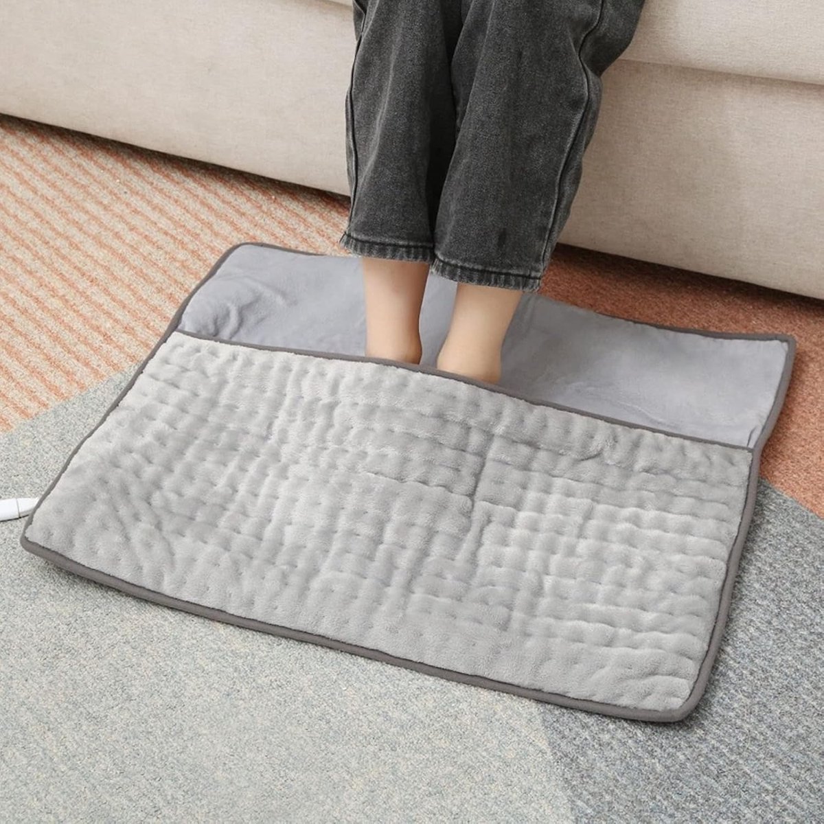 Verwarmd Voetkussen - Elektrische Voetenwarmer - Winter Warmte - 3 Temperatuurstanden - 58 x 52 cm
