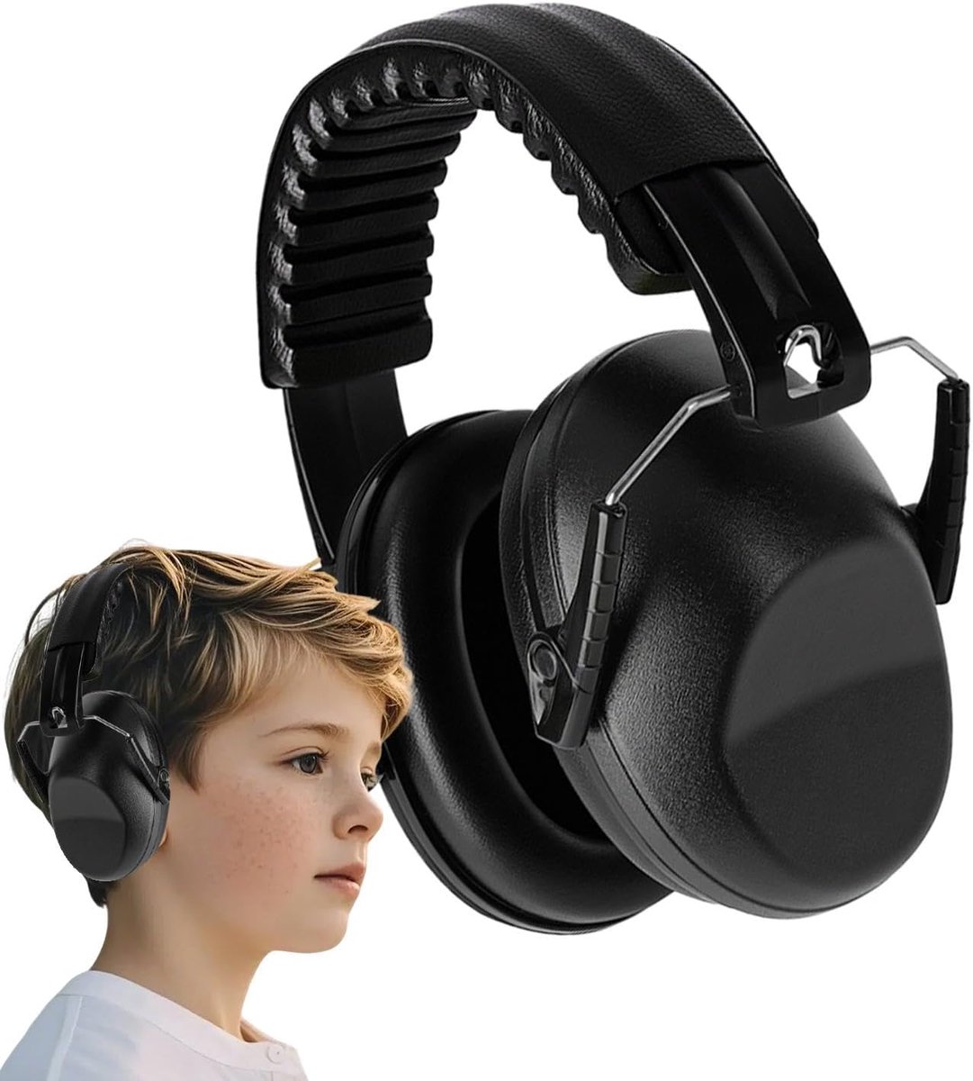 Kinderen Gehoorbeschermers - Hoofdtelefoon Oordopjes - Leren Concentreren - Opvouwbaar Draagbaar - 12.5x10x12.5cm