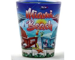 Borrelglas Souvenir Miami Beach Florida Set