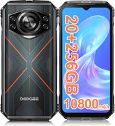 DOOGEE S Cyber - Robuuste smartphone - Smartphone - 20 GB RAM + 256 GB ROM (2 TB/TF) - 10800 mAh - 6,58" FHD+ 90 Hz-scherm - 50 MP AI-camera - IP68/IP69K waterdicht en schokbestendig - Android 14 - NFC & OTG - Rood
