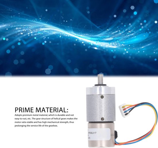 Mini Gear Motor - Stepper Motor - Automatisering Kantoor - Roestvrij Staal - 75g - Zilver — afbeelding 3