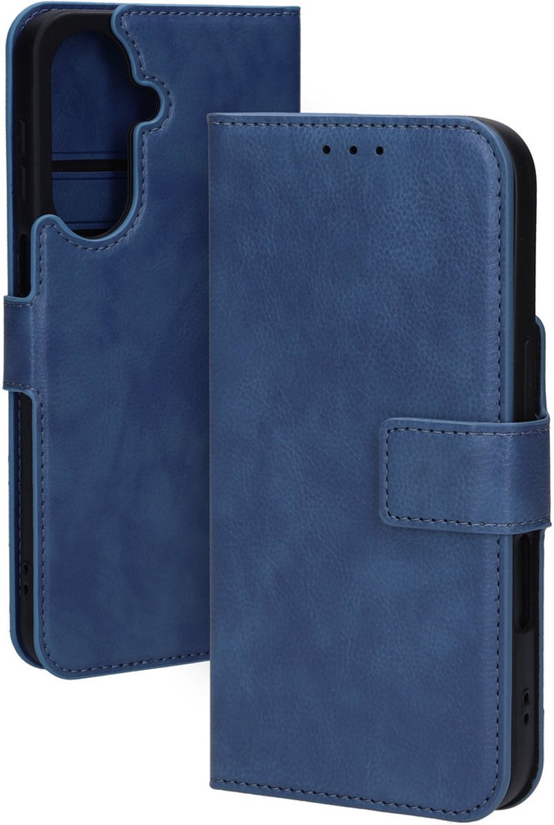 Mobiparts hoesje geschikt voor Samsung Galaxy A27 - Wallet/Boekhoesje - Eco Leer - Magneet Sluiting - Opberg vakken - Blauw
