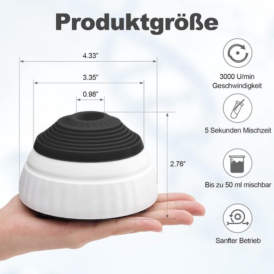 Laboratorium Mixer - Mengapparaat - Vloeistoffen Mengen - Compact Ontwerp - Niet Gespecificeerd - Zilver — afbeelding 2