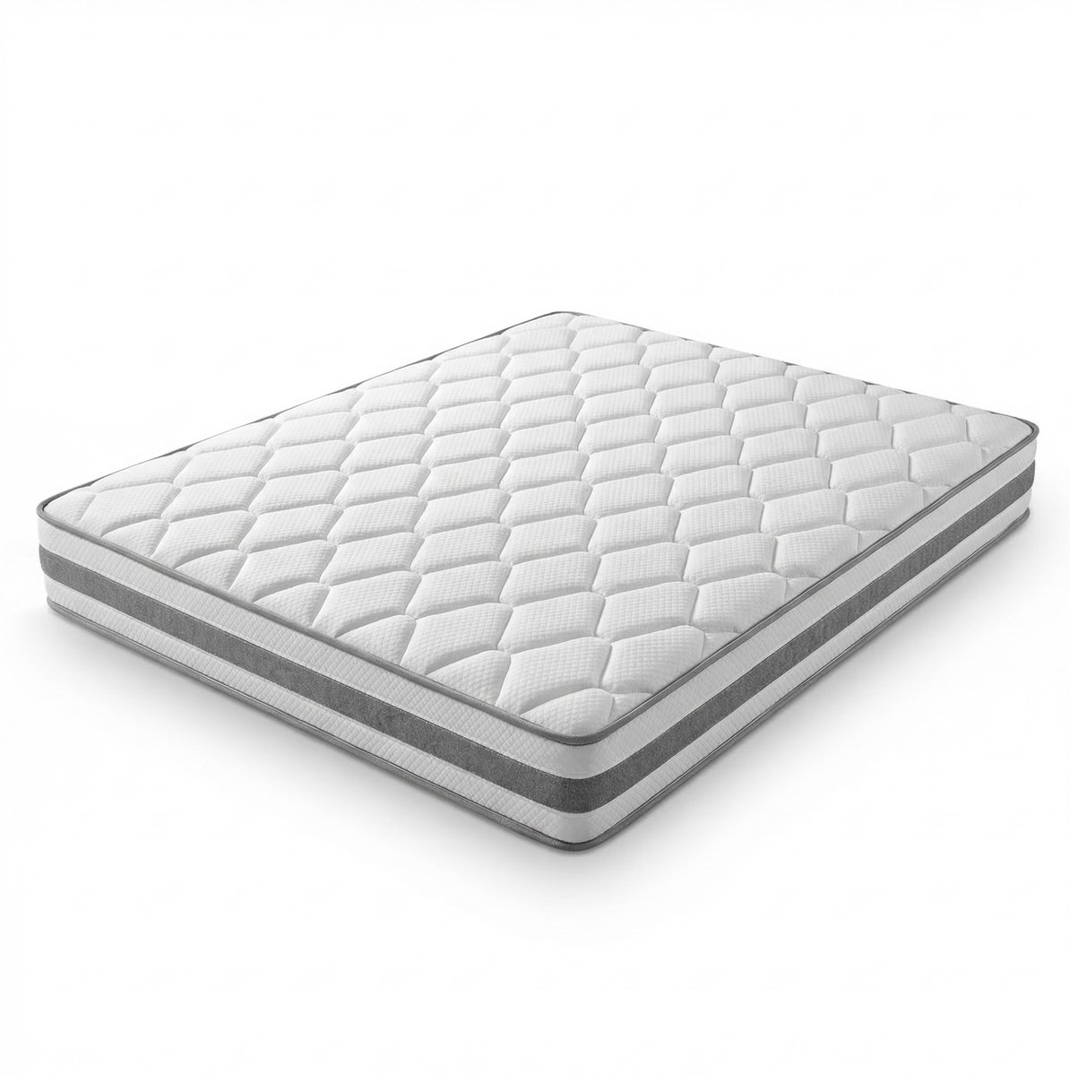HAUSS SPOLE Pocketveringmatras 160x200 cm - 7 Zones Met Koudschuim - H4 Stevig - Ademend En Allergievriendelijk - Wit