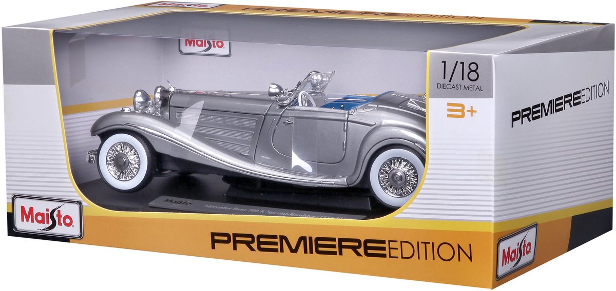 Modelauto Mercedes 500K Special Roadster 1:18 - speelgoed auto schaalmodel — afbeelding 25