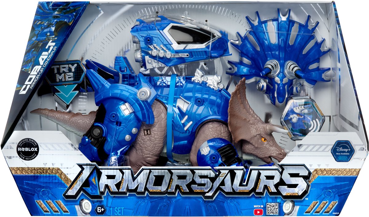 Armorsaurs Armor-Up-speelgoedfiguurtje Cobalt