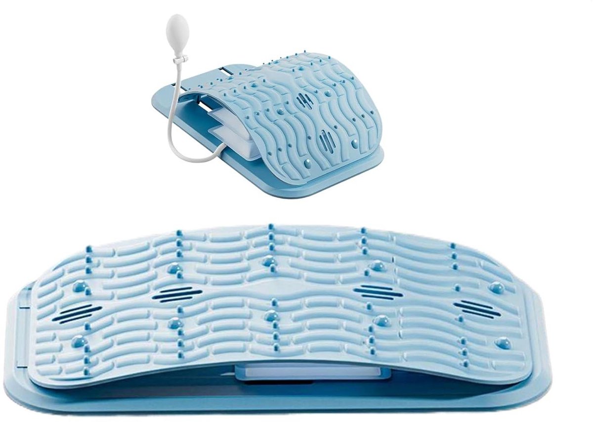 Rugdrager - Wervelkolomstretchapparaat Rugsteun - Houding Corrigeren - Magnetische Massagefunctie - 416 x 244 cm - Plat