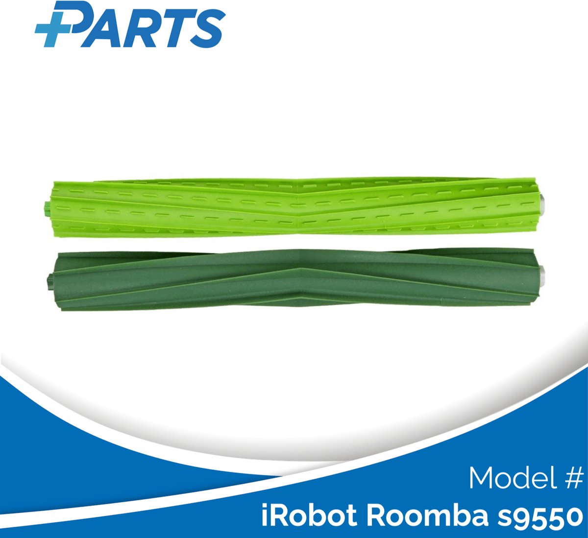 iRobot Roomba s9550 Borstels (2 Stuks, Plus.Parts® alternatief voor 4655987 )