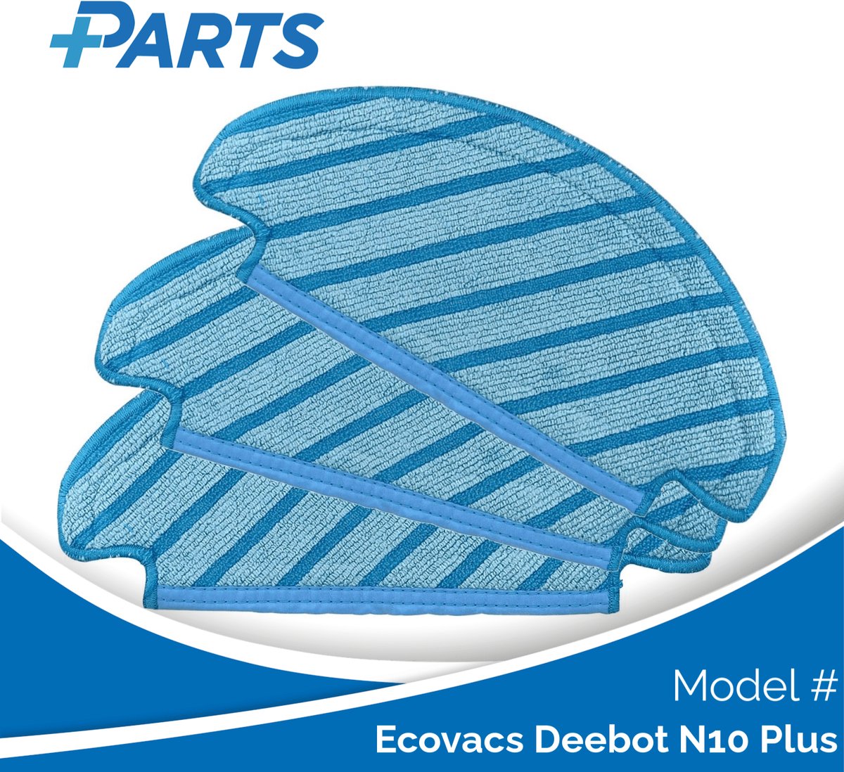 Ecovacs Deebot N10 Plus Dweilpads (3 Stuks, Plus.Parts® alternatief voor D-CC3I)