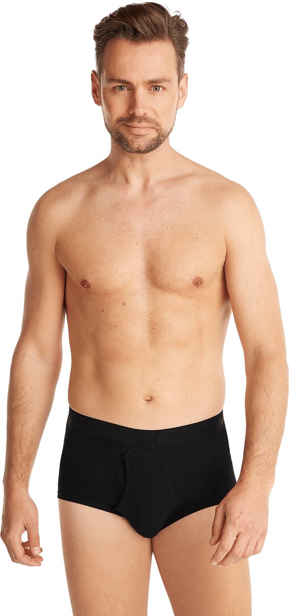 ten Cate Heren Slip classic gulp 4-pack – Ondergoed voor heren – Maat XXL – 4-PACK – White/black – Comfortabel Katoen Ondergoed – Ademend & Zacht – Voordeelverpakking