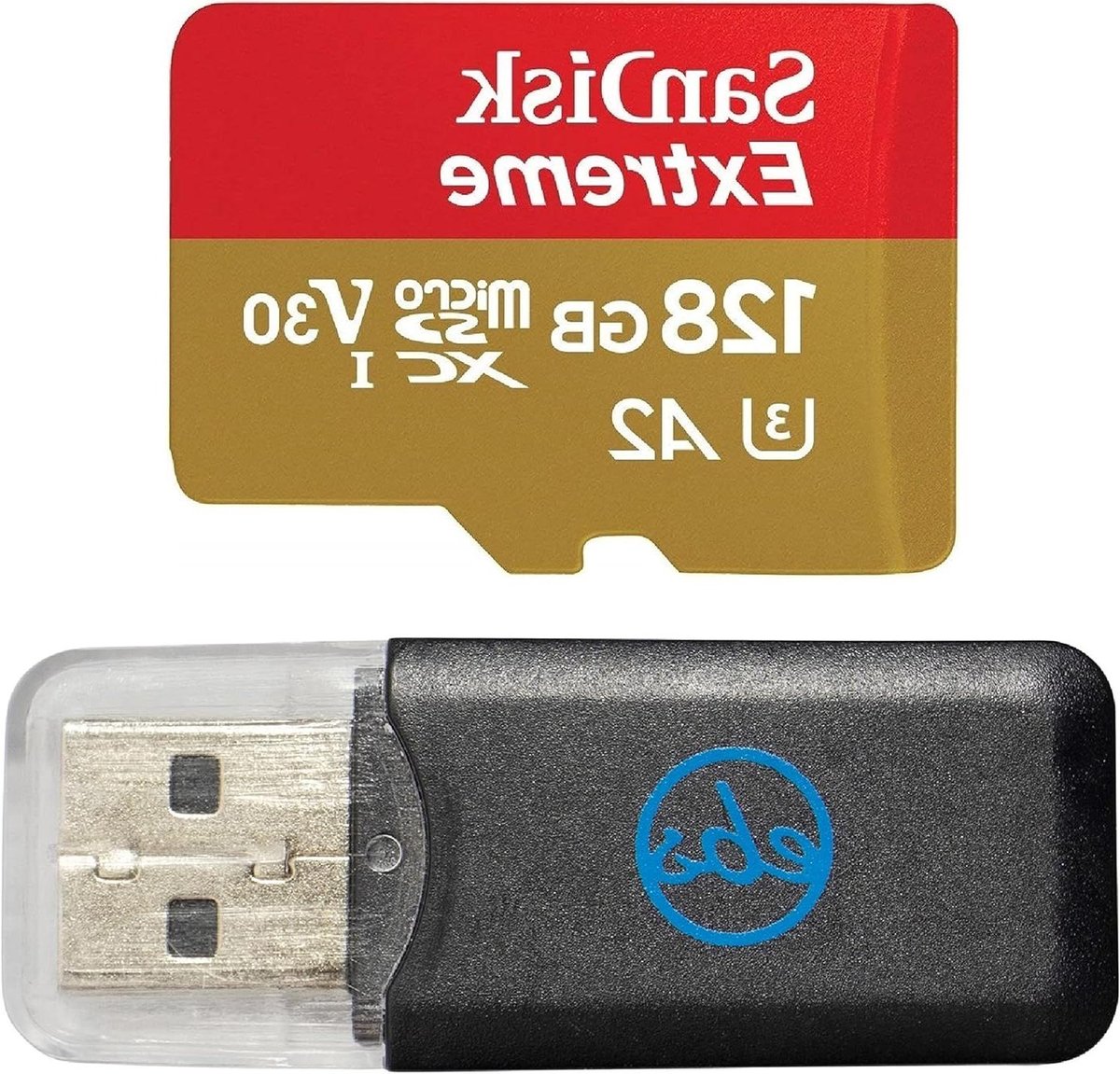 Micro SDXC Kaart - Geheugenkaart Opslag - Opslag Uitbreiden - Hoge Leessnelheid - 128 GB - Zwart