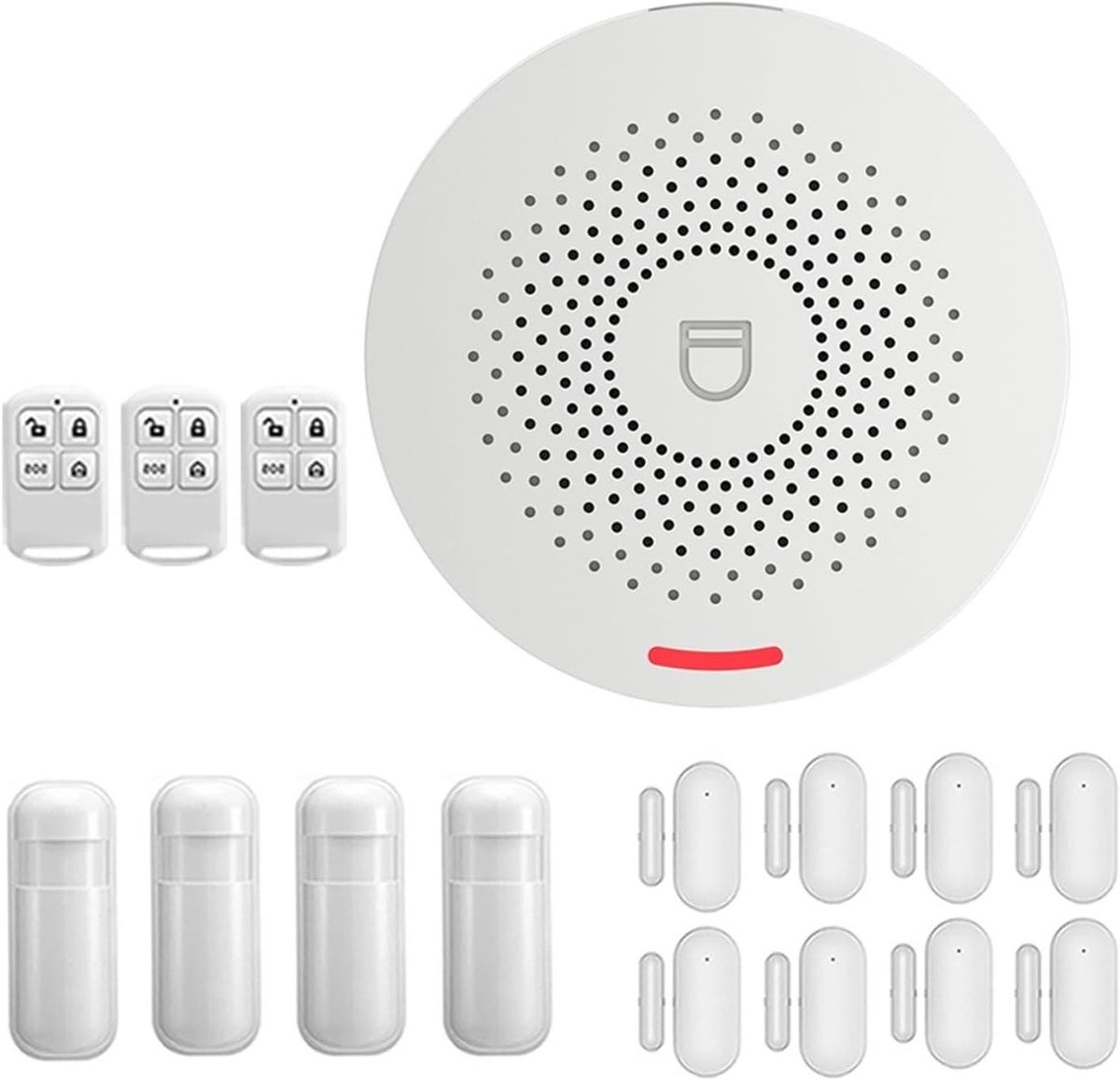 Draadloos Alarmsysteem - Beveiligingskit - Huisbeveiliging - App Bediening - 10mm - One Color