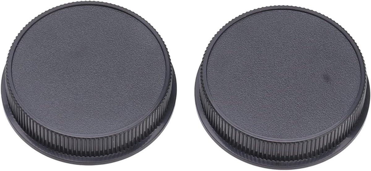 Lensdoppen Set - Camera Bescherming - Lens Behoud - 2 Stuks Inclusief - L-Mount - Zwart