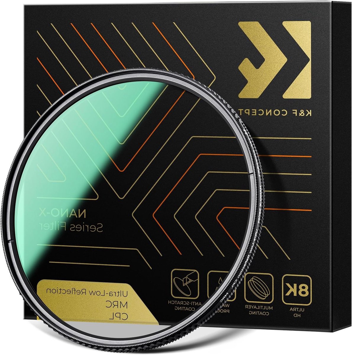 Nano-X Circulair Polarisatiefilter met Ultra Lage Reflectie en 28 Lagen Nano Coating voor Camera Lenzen en Fotografie