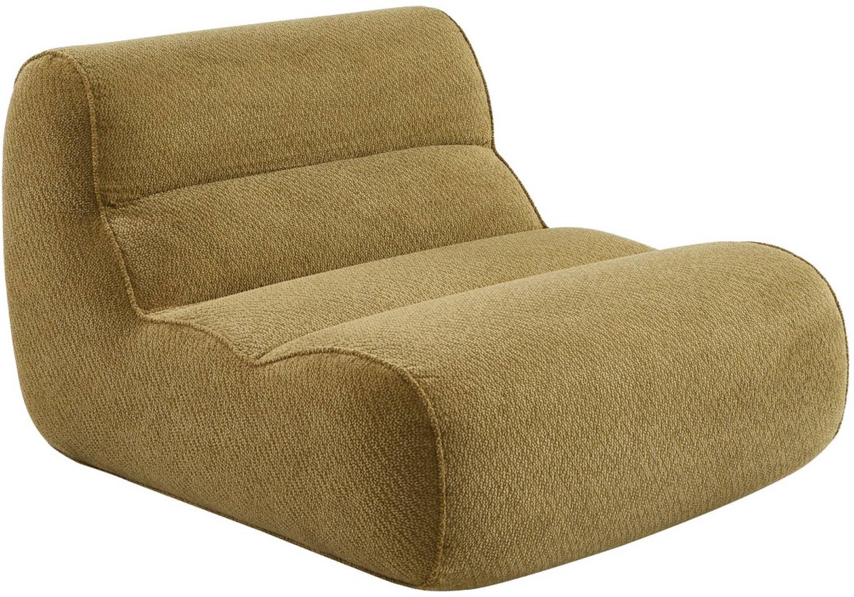 sweeek - 1-zits loungestoel, fauteuil van chenille stof - dario