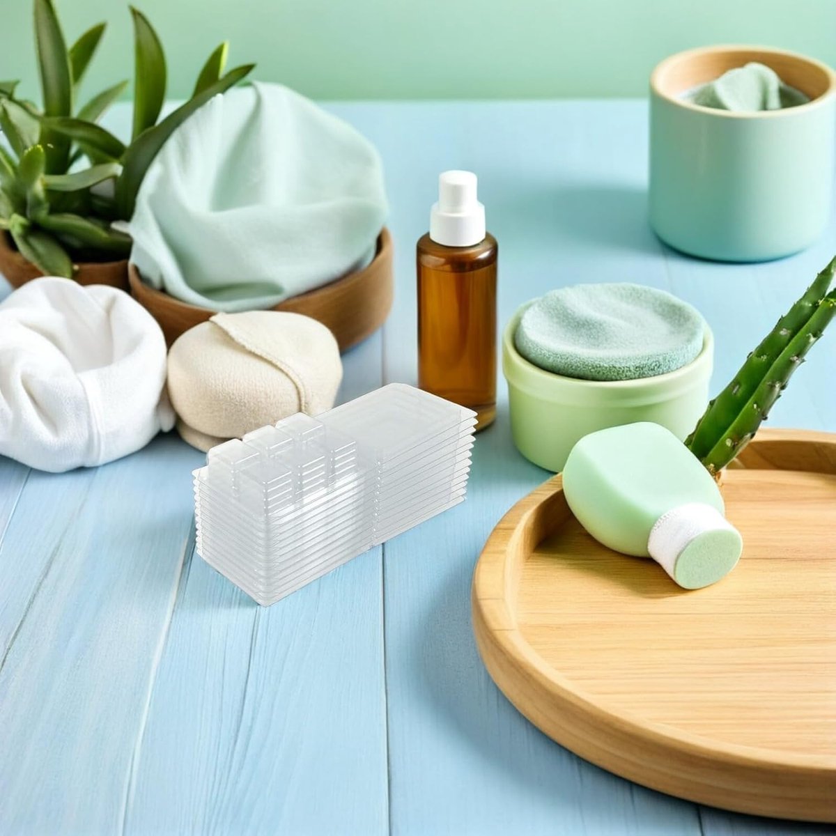 Wax Melt Mallen - Plastic Bakjes - Kaarsen Maken - Vierkante Vorm - 30 Stuks - Transparant
