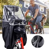 Kinderfietszitje Regenhoes - Fietszitje Bescherming - Fietsen Beschermen - Waterdicht Ademend Materiaal - 78 cm Hoogte - Transparant