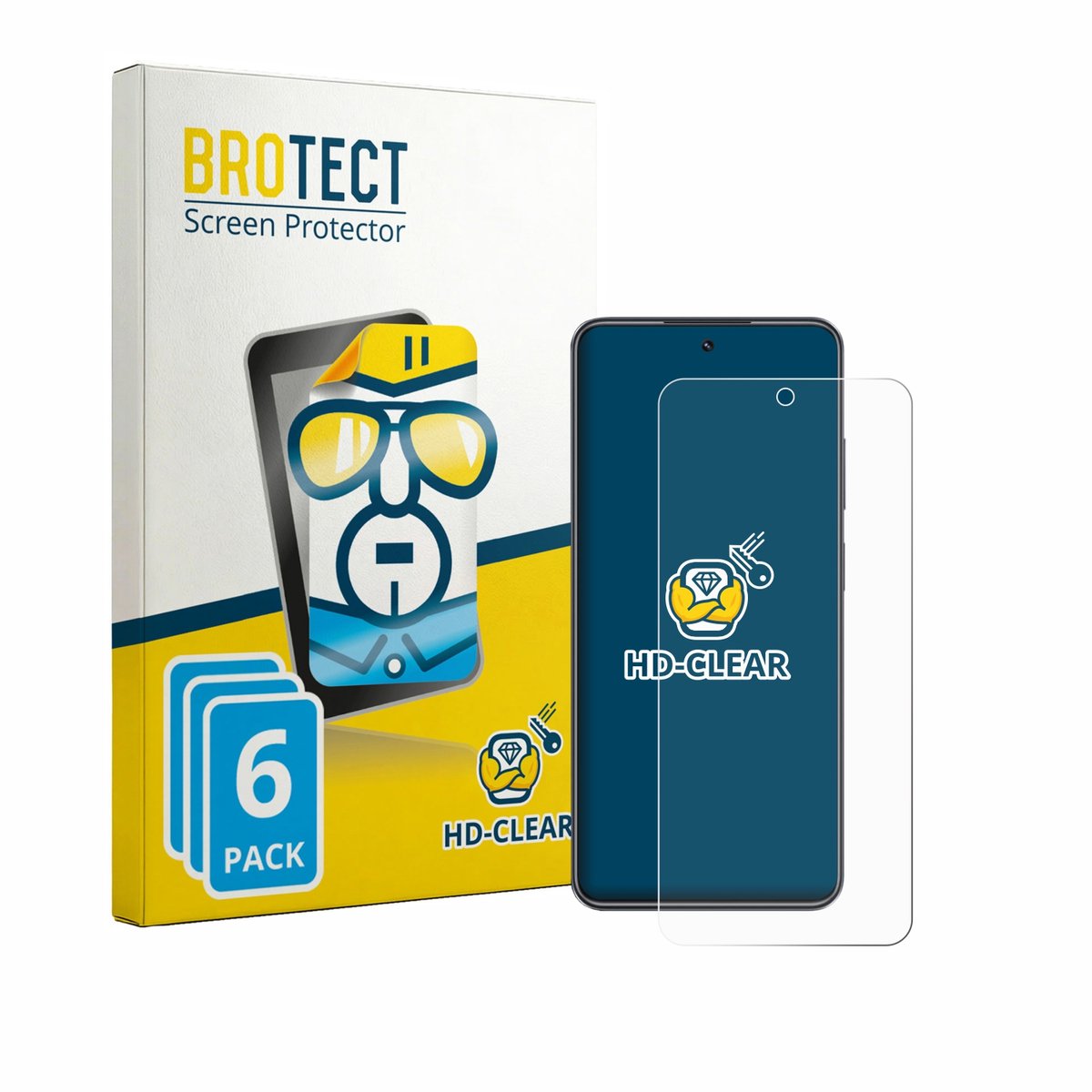BROTECT - Screenprotector voor Realme C73 - Folie Beschermfolie transparant 6 Stuks