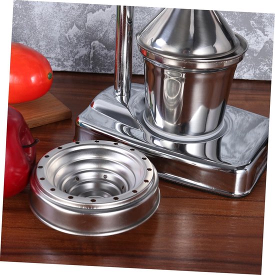 Handmatige Citruspers - Fruitpers Sapextractor - Sap Maken - Geen Schil Smaak - 1.59 Kilogram - Zilver — afbeelding 4