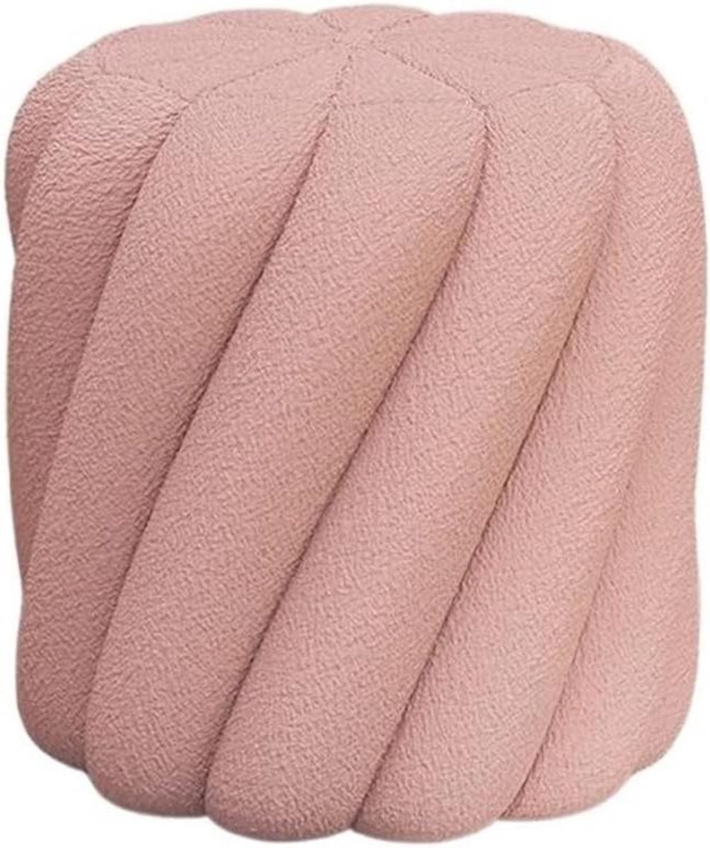 Gestoffeerde Voetenbank - Poef Krukje - Comfort Verhogend - 3-in-1 Design - Niet Gespecificeerd - Roze