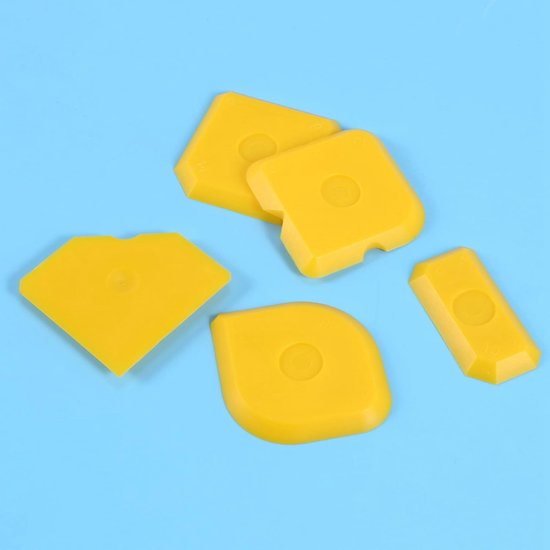 Voegenset Schraper Gereedschap - Kitverwijderaar Afwerkgereedschap - Kitranden Afwerken - Zonder Tape - 20 Stuks - Geel — afbeelding 3