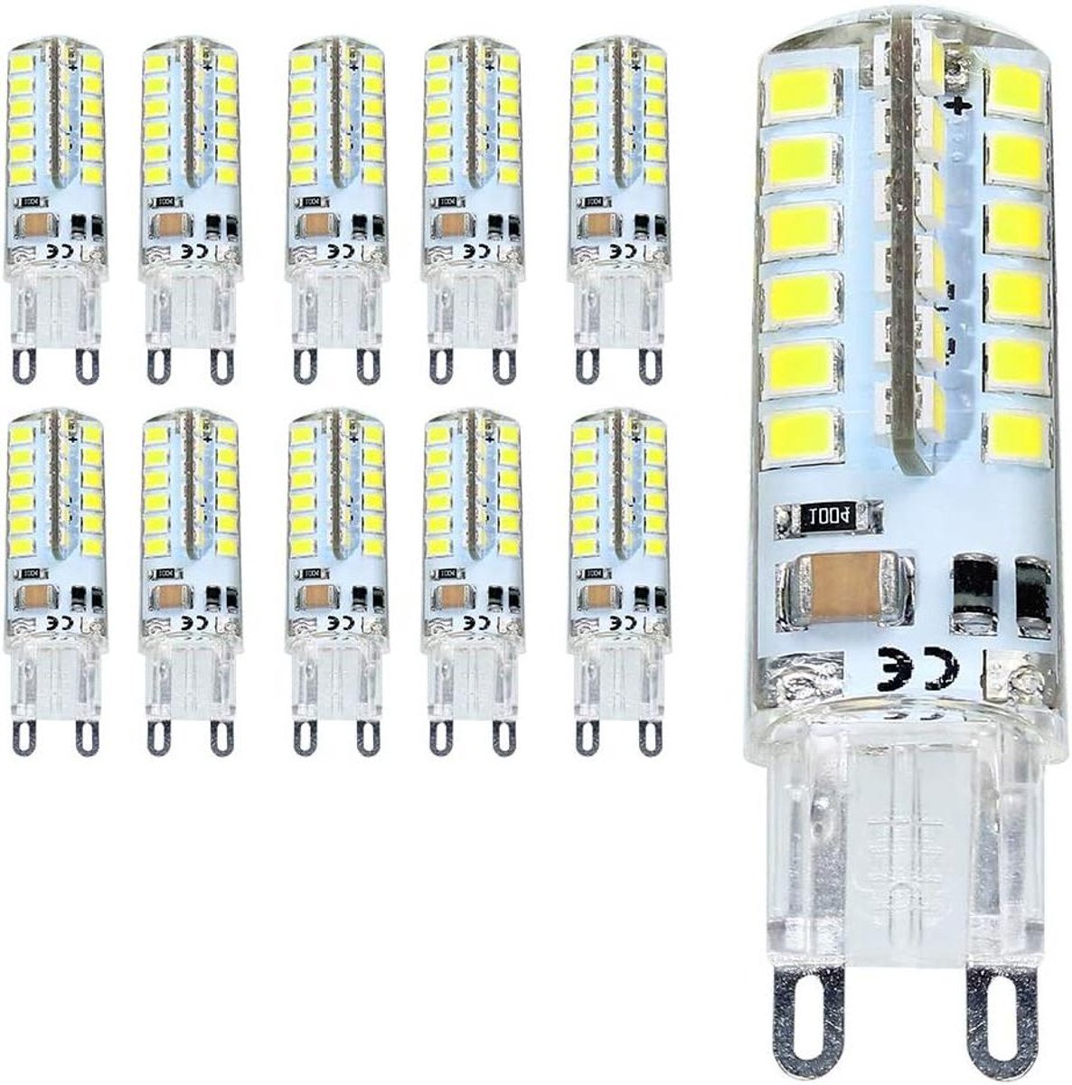 LED Lampen G9 - Spotlampen Keramiek - Huis Verlichten - Energiezuinig 3.5W - 51 mm - Koud Wit