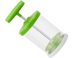 Draagbare handmelkschuimer, handklopper met dubbel zeefwerk en antislip, voor keuken en koffiebereiding