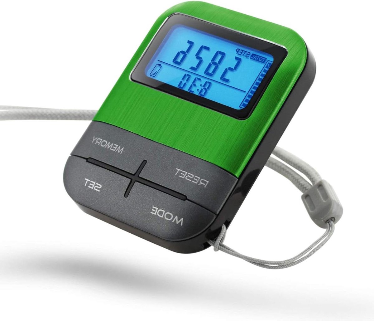 Stappenteller USB - Sport Tracker - Activiteit Meten - Ingebouwd LCD Scherm - 60x45x18mm - Zwart